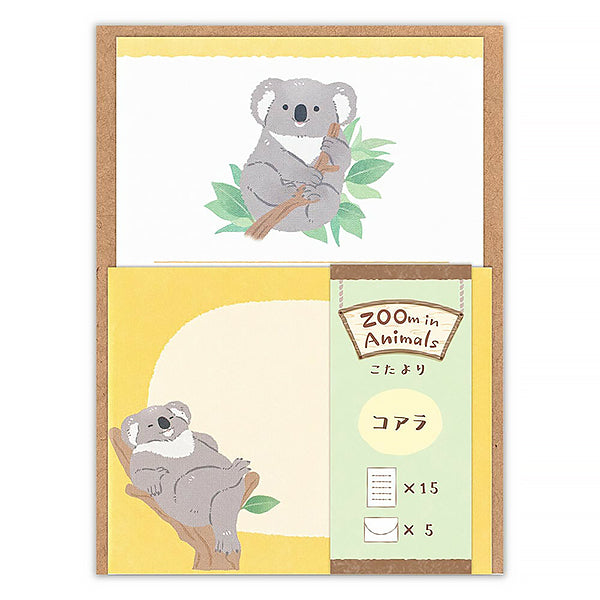 Papier Lettre Zoo in Animlas - Koala | Moshi Moshi Paris