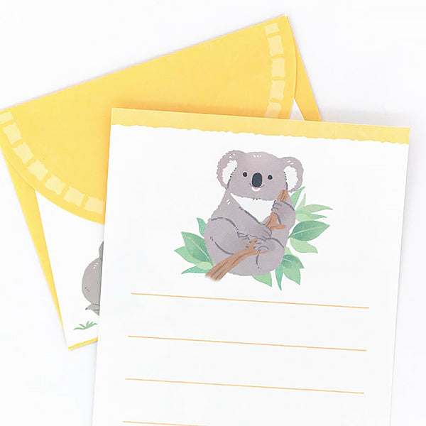 Papier Lettre Zoo in Animlas - Koala | Moshi Moshi Paris