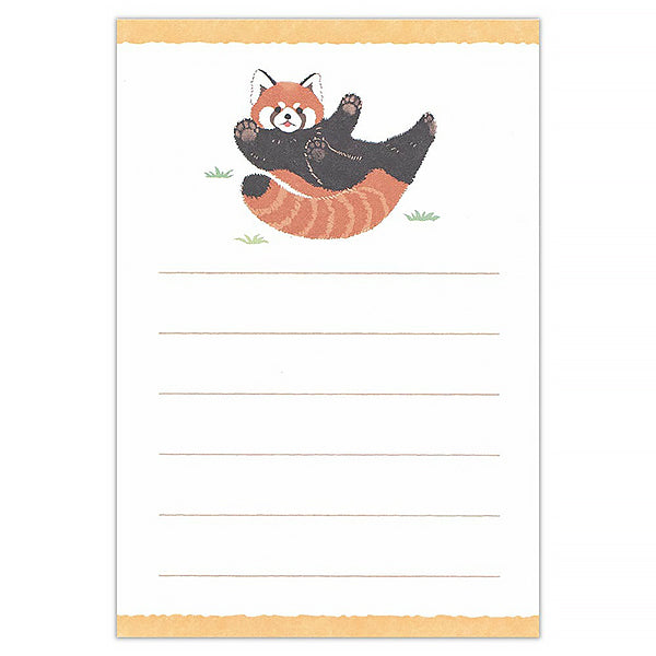 Papier Lettre Enveloppe Zoo in Animals - Panda Roux | Moshi Moshi 