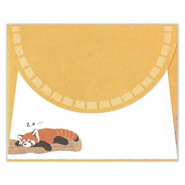 Papier Lettre Enveloppe Zoo in Animals - Panda Roux | Moshi Moshi 