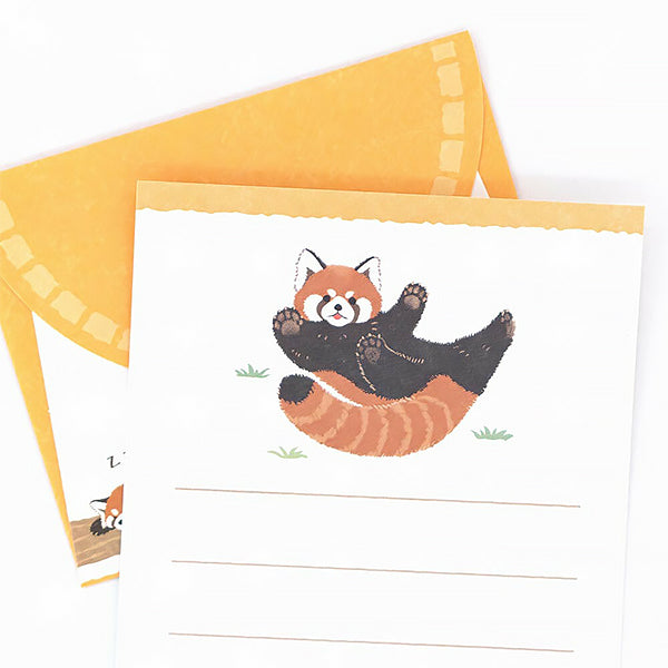 Papier Lettre Enveloppe Zoo in Animals - Panda Roux | Moshi Moshi 