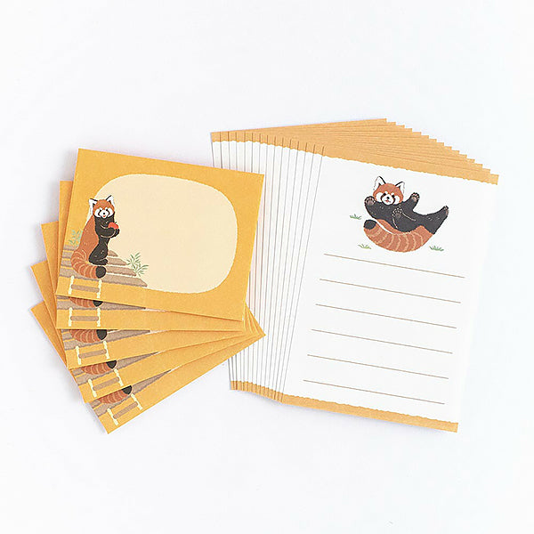 Papier Lettre Enveloppe Zoo in Animals - Panda Roux | Moshi Moshi 