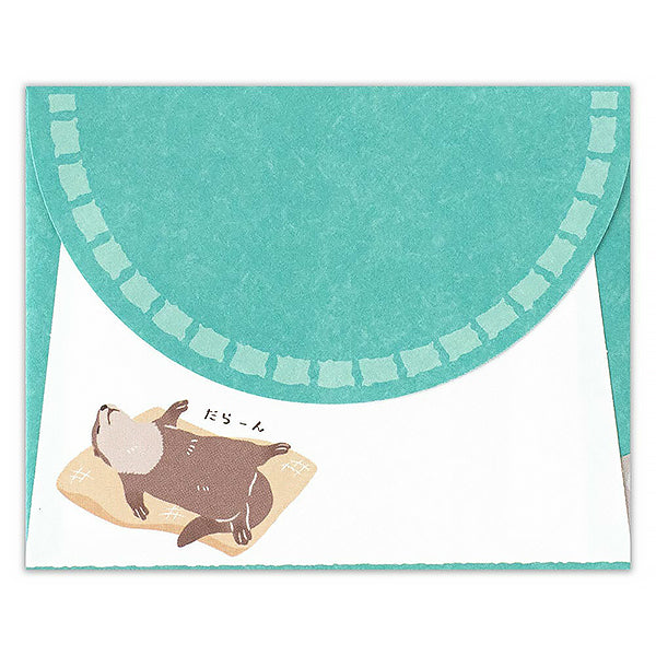 Papier Lettre Loutre - Zoo in Animlas | Moshi Moshi Paris