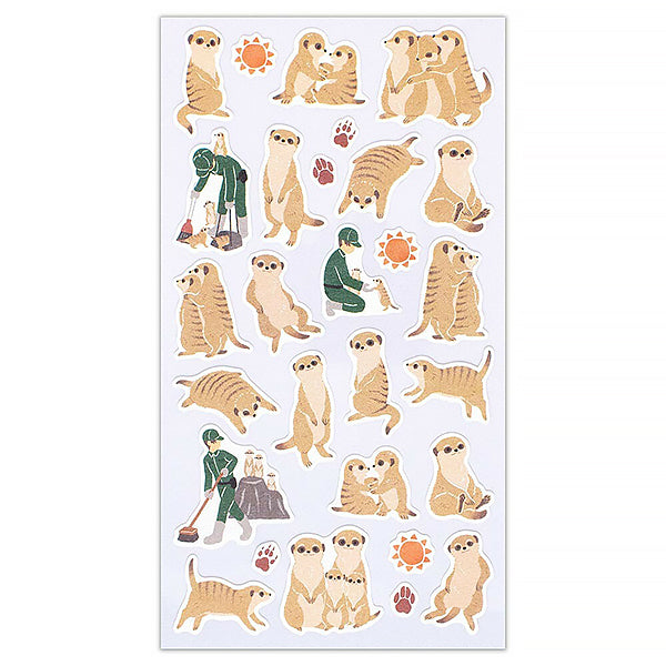 Stickers Zoom in Animals - Suricate | Moshi Moshi Paris Papeterie