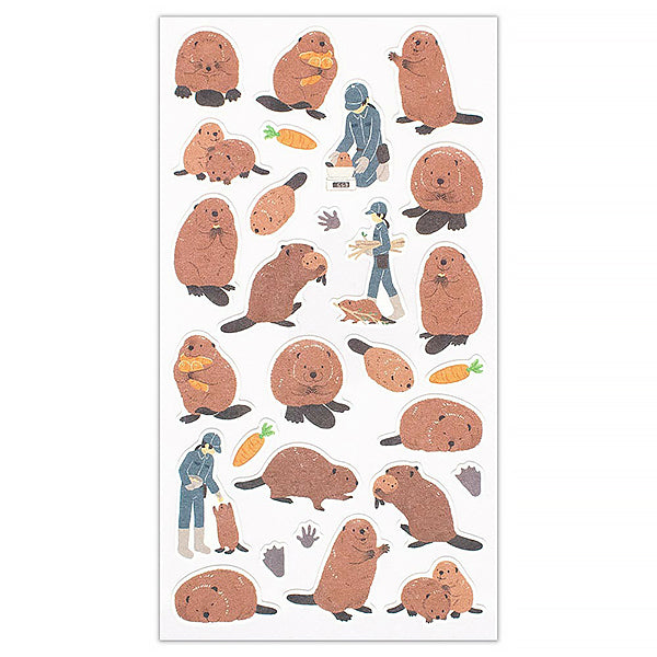 Stickers Zoom in Animals - Capybara | Moshi Moshi Paris Papeterie