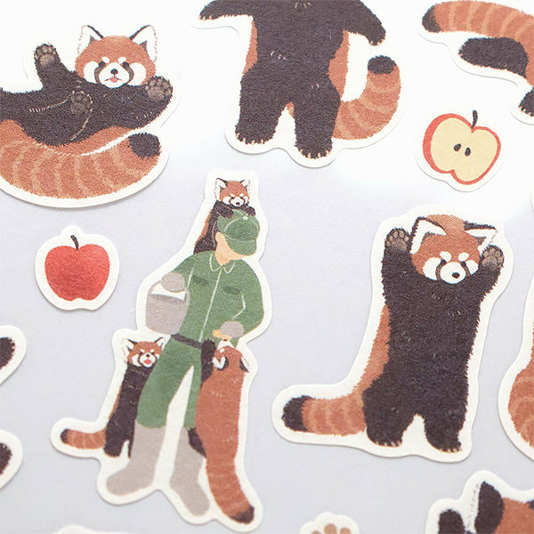 Stickers Zoom in Animals - Panda Roux | Moshi Moshi Paris