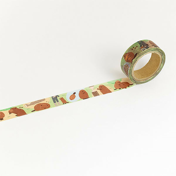 Masking Tape Zoo In Animals - Castor | Moshi Moshi Papeterie 