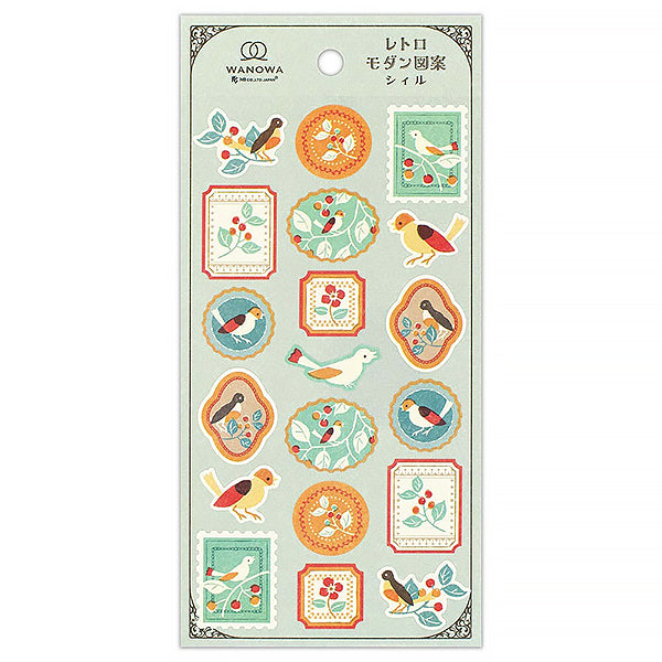 Stickers Small Bird and Fruit - Papeterie | Moshi Moshi Boutique 