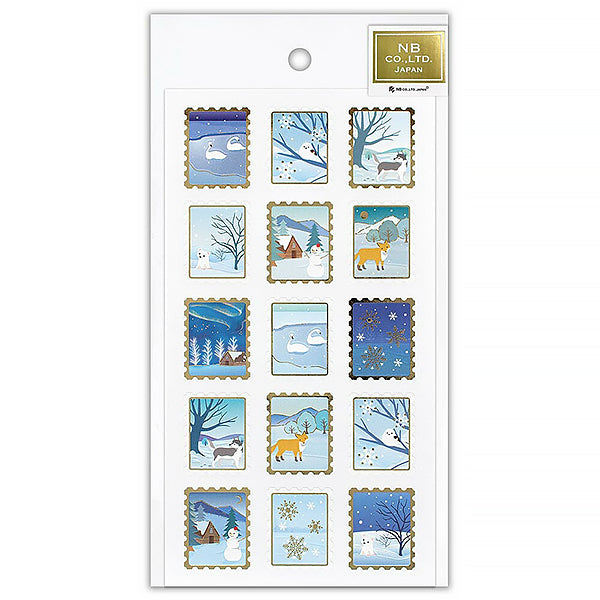 Stickers Seal Pearl - Snow Scene