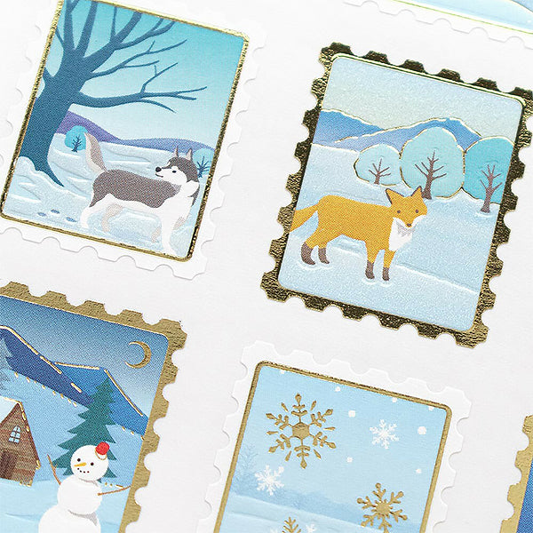 Stickers Seal Pearl - Snow Scene