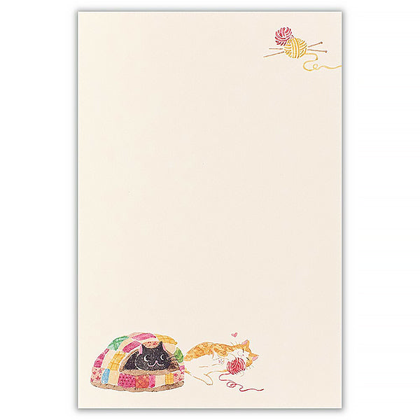 Papier Lettre Chat Nekorobi - Home Sweet Home | Moshi Moshi Paris