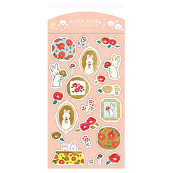 Stickers Kawaii - Rabbit Flower | Moshi Moshi Papeterie