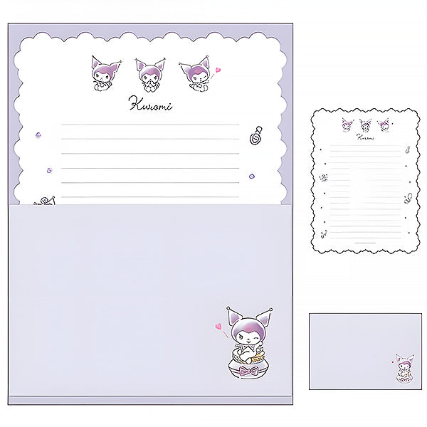 Papier Lettre & Enveloppe Kuromi - Sanrio