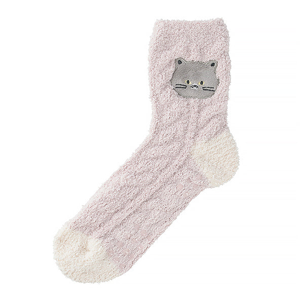 Chaussette D'Intérieur Kawaii - Gray Cat | Moshi Moshi Paris