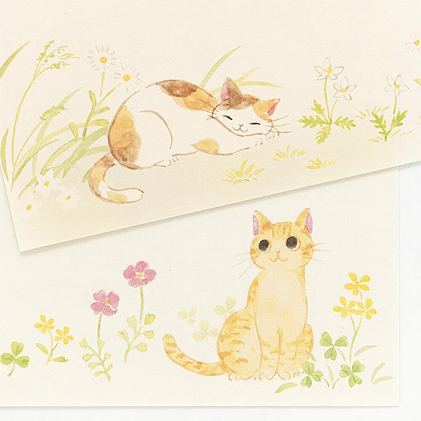 Carnet Papier Lettre Kawaii - Chat Nekorobi | Moshi Moshi Paris