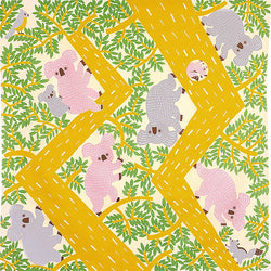 Furoshiki Koala Kata Kata - Yellow | Moshi Moshi Paris Boutique