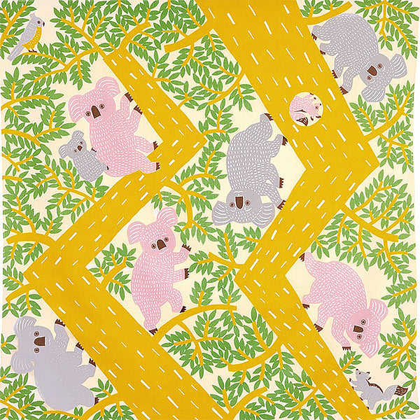 Furoshiki Koala Kata Kata - Yellow | Moshi Moshi Paris Boutique