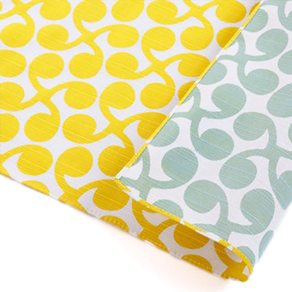 Furoshiki Réversible New Sprout - Jaune & Menthe | Moshi Moshi Paris