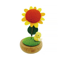 Mini Figurine Tournesol Chick - En Bois | Moshi Moshi Paris Japon