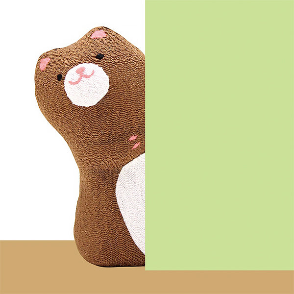 Figurine Peeping Kuma - Chirimen | Moshi Moshi Boutique Paris