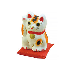 Figurine Chat Maneki Neko - Mike, Papier Mâché | Moshi Moshi Paris