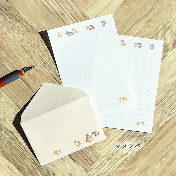 Papier Lettre & Enveloppe - Shiba Inu | Moshi Moshi Paris 