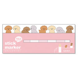 Marque Page Sticker - Little Poodle | Moshi Moshi Papeterie Kawaii