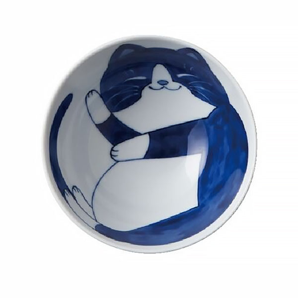 Bol Chat Bleu Nekobura - Made in Japan | Moshi Moshi Paris Boutique