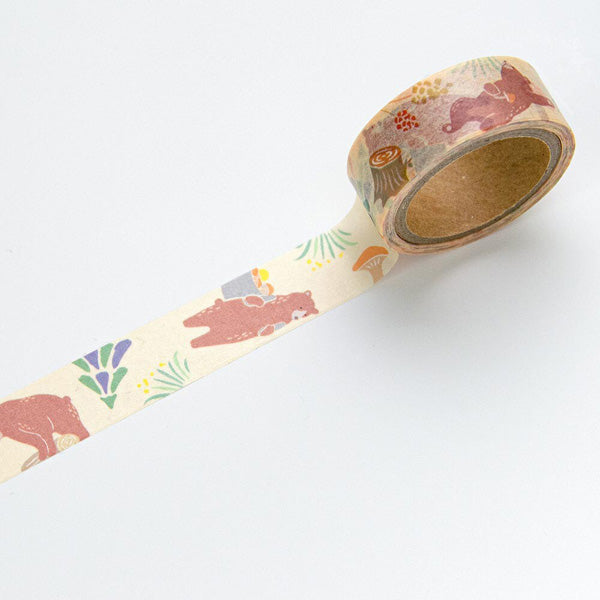 Washi Tape Yama Life Kuma - Made in Japan | Moshi Moshi Paris 