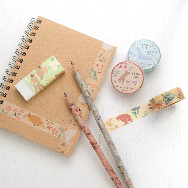 Washi Tape Yama Life Kuma - Made in Japan | Moshi Moshi Paris 