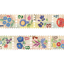 Washi Tape Stamp Flower - Papeterie Japonaise | Moshi Moshi Paris 