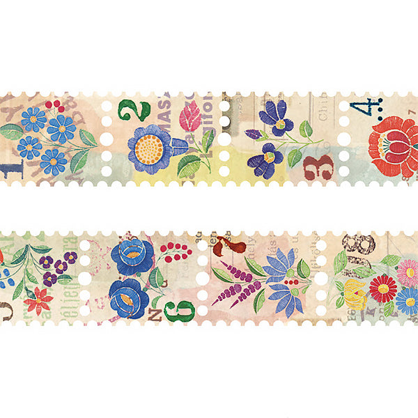 Washi Tape Stamp Flower - Papeterie Japonaise | Moshi Moshi Paris 