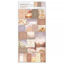 Stickers Moments Brown - Papeterie Japonaise | Moshi Moshi Paris