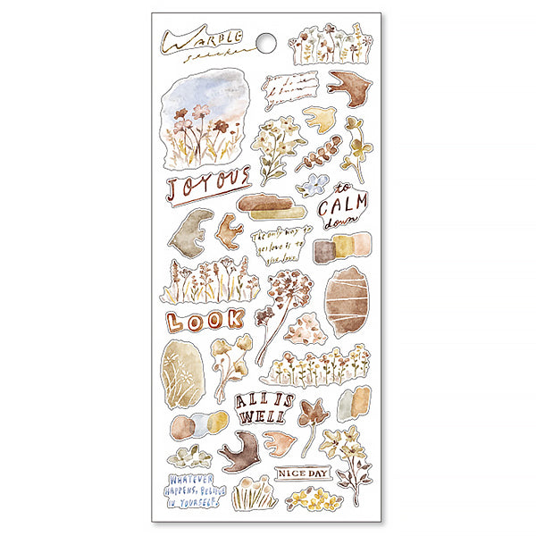 Stickers Japonais - Nature Brown | Moshi Moshi Papeterie Paris