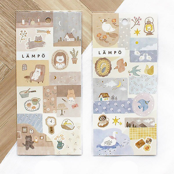 Stickers Lampo - Duck and Moon | Moshi Moshi Papeterie Paris