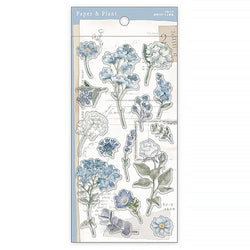 Stickers Paper & Plant Blue - Papeterie Japonaise | Moshi Moshi Paris