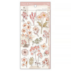 Stickers Paper & Plant Pink - Papeterie Japonaise | Moshi Moshi Paris