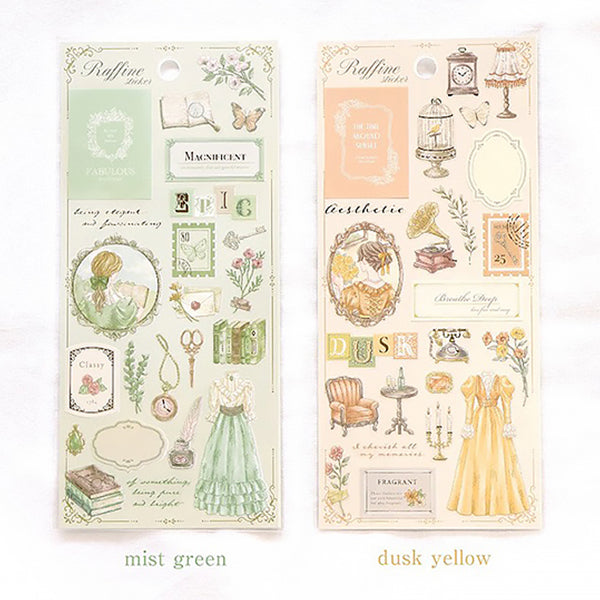 Stickers Raffine - Antique | Moshi Moshi Papeterie Japan