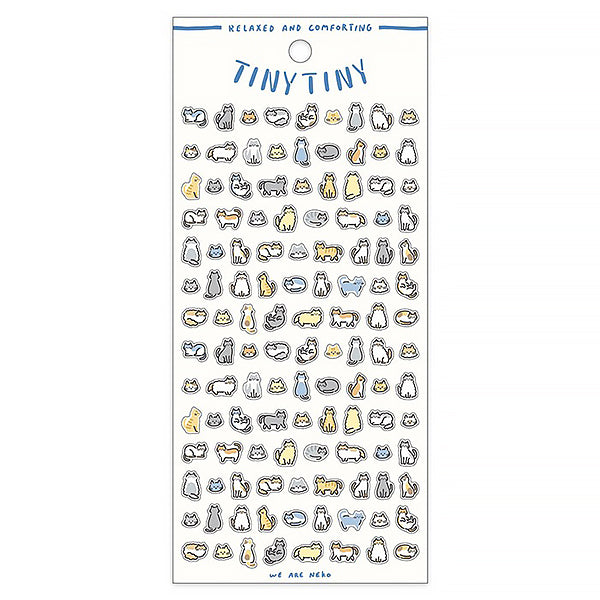 Stickers Tiny Tiny Neko - Papeterie Kawaii | Moshi Moshi Paris Japan