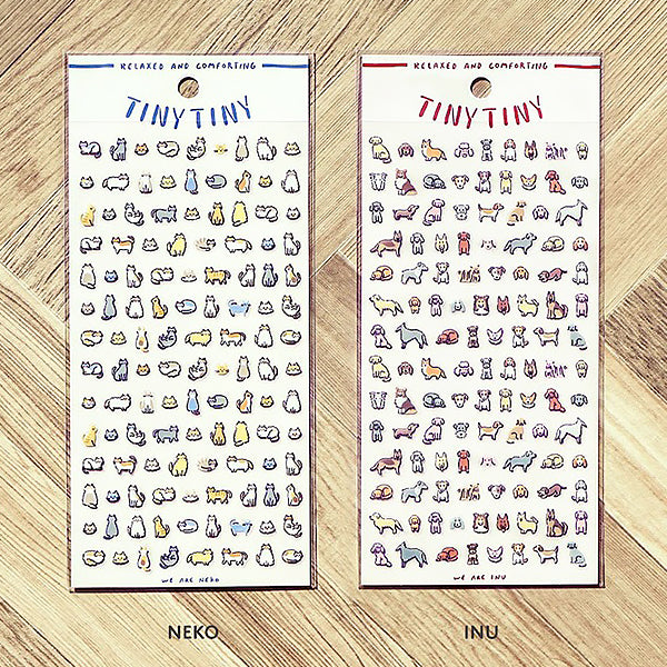 Stickers Tiny Tiny Neko - Papeterie Kawaii | Moshi Moshi Paris