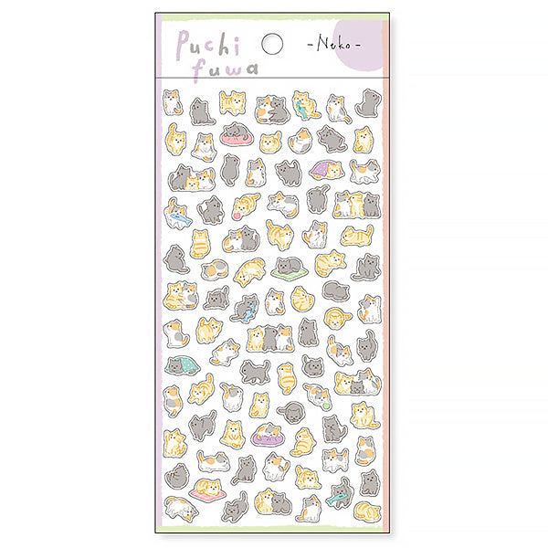 Stickers Japonais - Puchi Fuwa Cat Neko | Moshi Moshi Paris