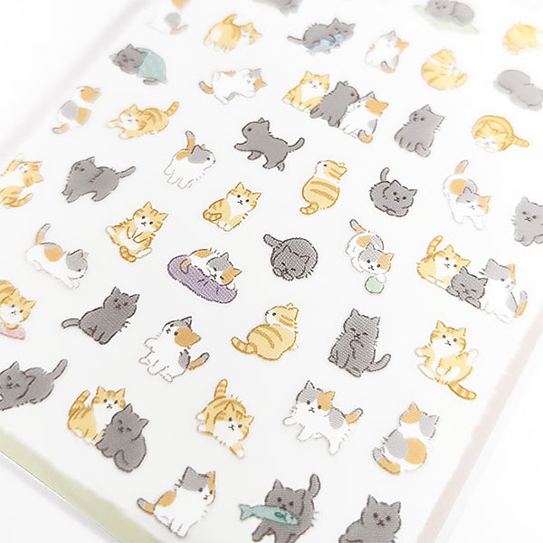 Stickers Japonais - Puchi Fuwa Cat Neko | Moshi Moshi Paris