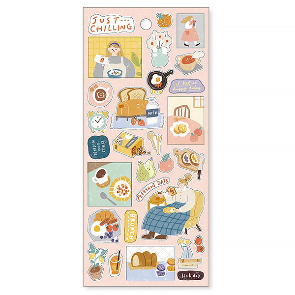 Stickers Just Chilling - Pleasant Days | Moshi Moshi Paris Japan