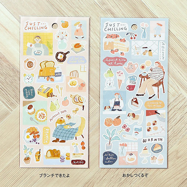 Stickers Just Chilling - Pleasant Days | Moshi Moshi Paris Japan