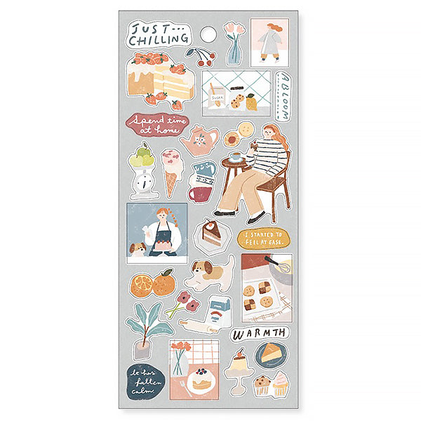 Stickers Just Chilling - Spend Time At Home | Moshi Moshi Paris Japan