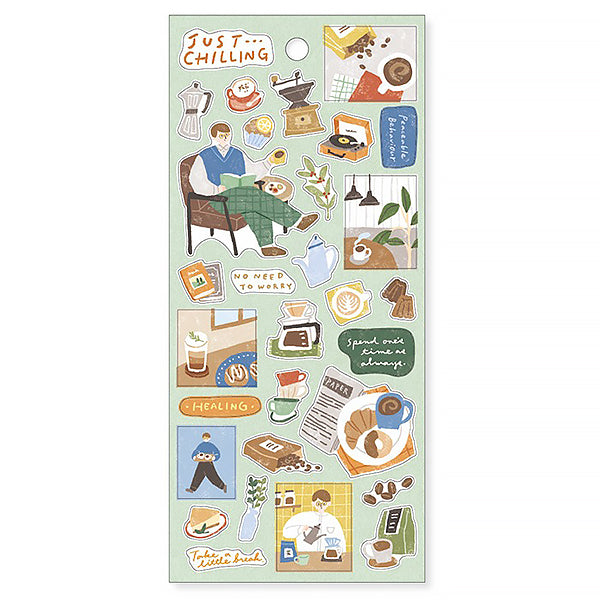 Stickers Just Chilling - No Need To Worry | Moshi Moshi Paris Japan