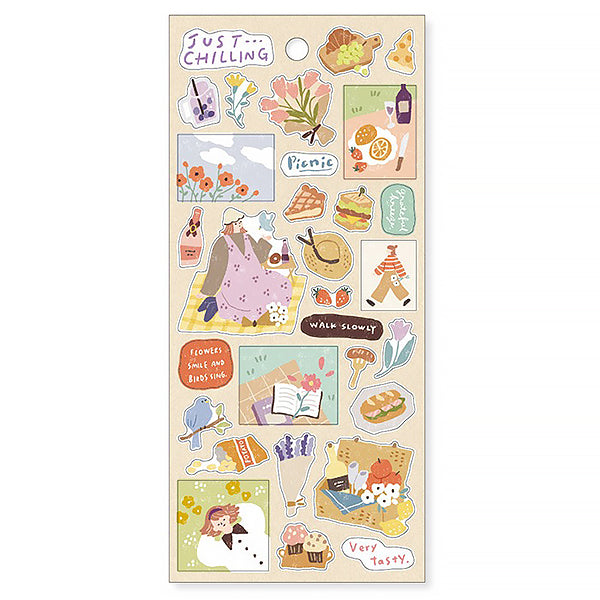 Stickers Just Chilling - Walk Slowly | Moshi Moshi Paris Japan