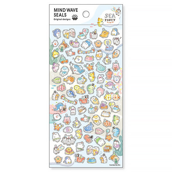 Stickers Kawaii - Sea Party | Moshi Moshi Papeterie Japonaise