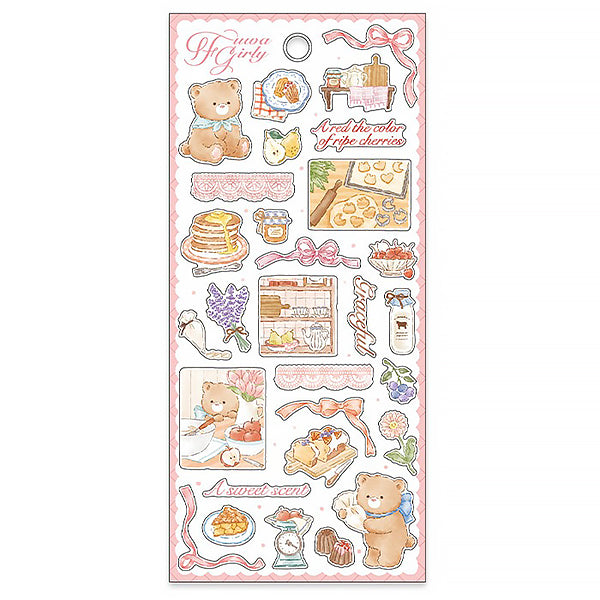 Stickers Fuwa Girly - Making Sweet | Moshi Moshi Papeterie