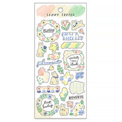 Stickers Sunny sketch - Lapin | Moshi Moshi Papeterie Kawaii